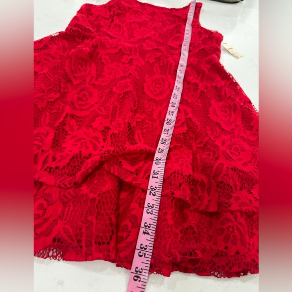 Speechless Red Lace Sleeveless Mini Dress - Picture 11 of 11